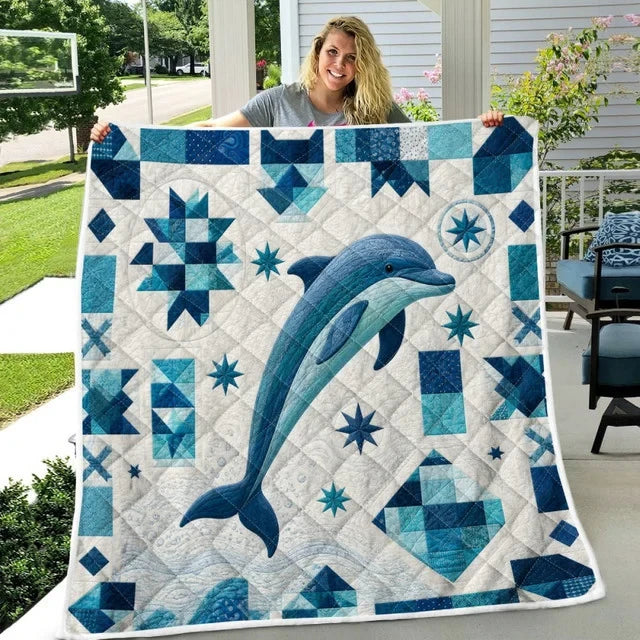 Dolphin Fleece Blanket/Quilt Blanket/Sherpa Blanket GINDOP17
