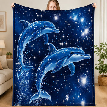 Dolphin Fleece Blanket/Quilt Blanket/Sherpa Blanket GINDOP18