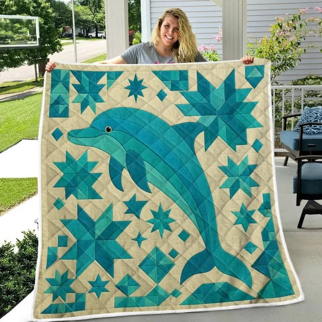 Dolphin Fleece Blanket/Quilt Blanket/Sherpa Blanket GINDOP24