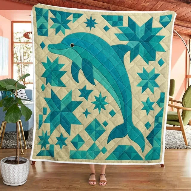 Dolphin Fleece Blanket/Quilt Blanket/Sherpa Blanket GINDOP24