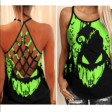 Nightmare Before Christmas - Criss-Cross Tank Top GINNBC1629