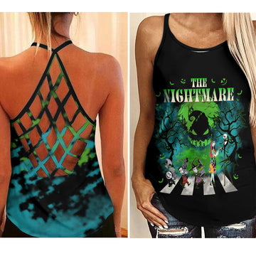 Nightmare Before Christmas - Criss-Cross Tank Top GINNBC1645