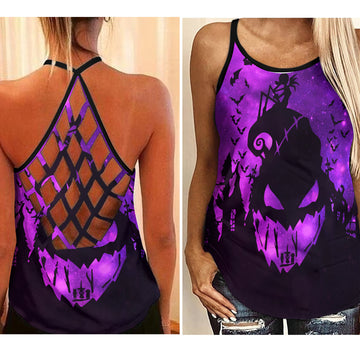 Galaxy Nightmare Before Christmas - Criss-Cross Tank Top GINNBC1627