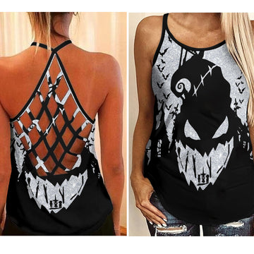 Nightmare Before Christmas - Criss-Cross Tank Top GINNBC1602