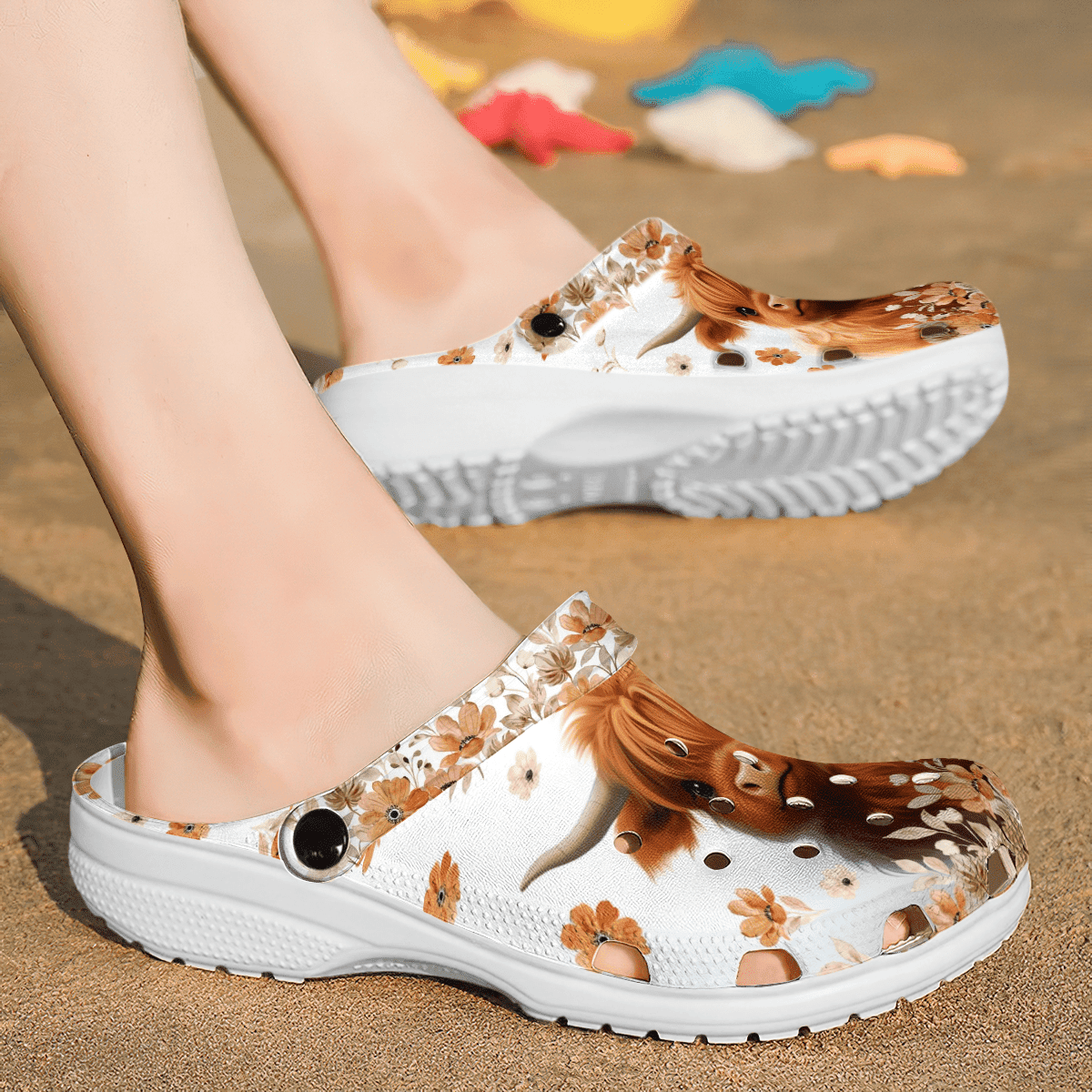 Cute Highland Cow - Adult/Kid Casual Clogs GINCOW60
