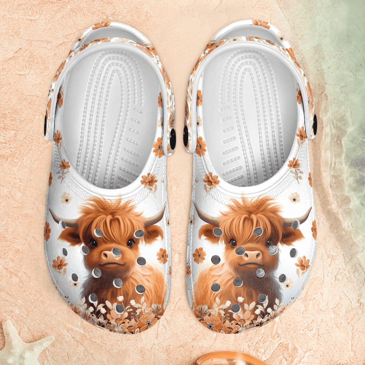 Cute Highland Cow - Adult/Kid Casual Clogs GINCOW60
