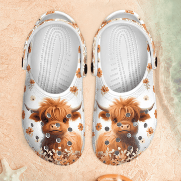 Cute Highland Cow - Adult/Kid Casual Clogs GINCOW60