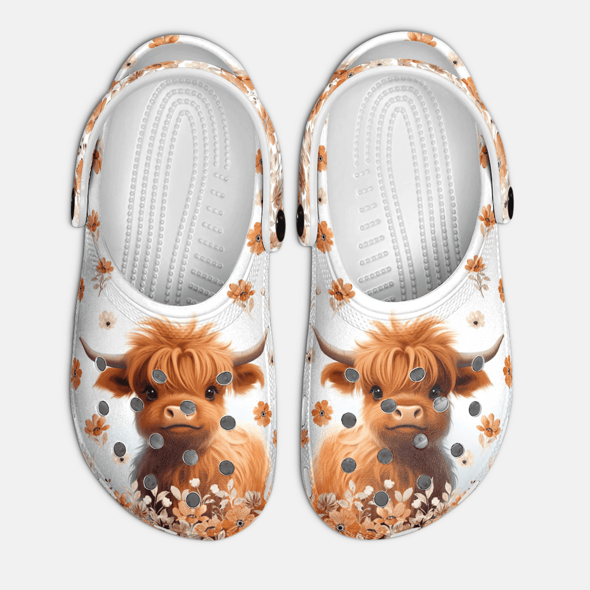 Cute Highland Cow - Adult/Kid Casual Clogs GINCOW60