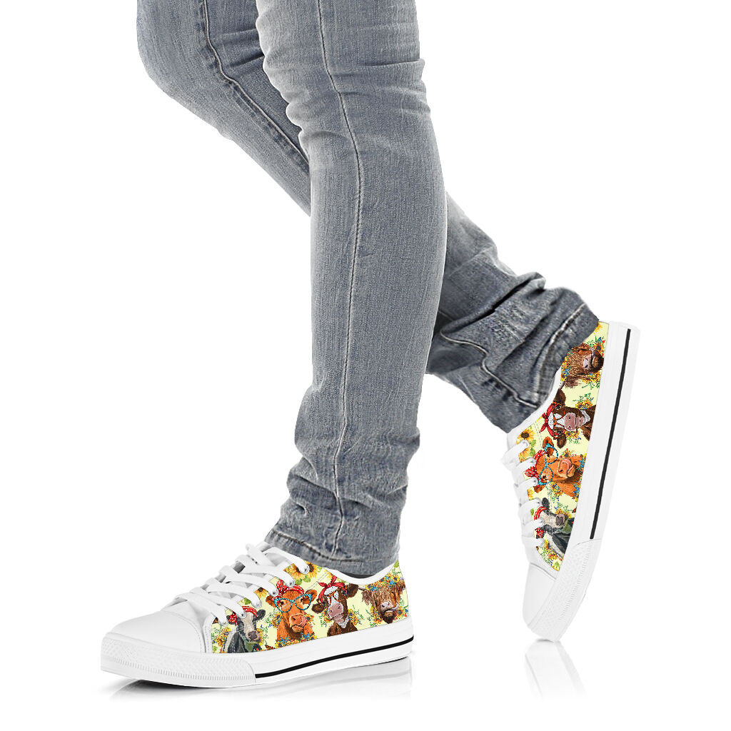 Cute Cows Low Top Shoes GINCOW59