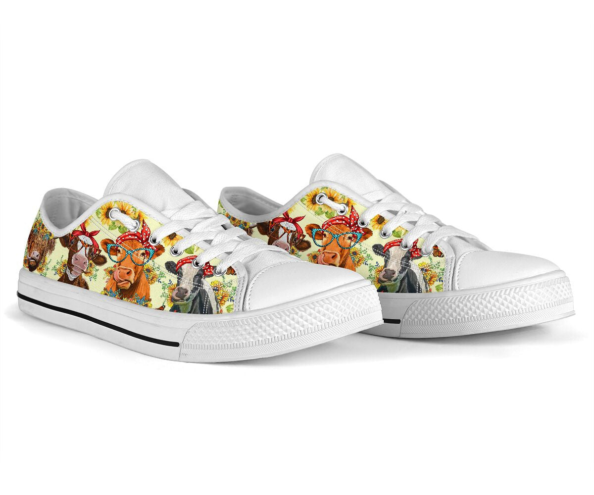 Cute Cows Low Top Shoes GINCOW59