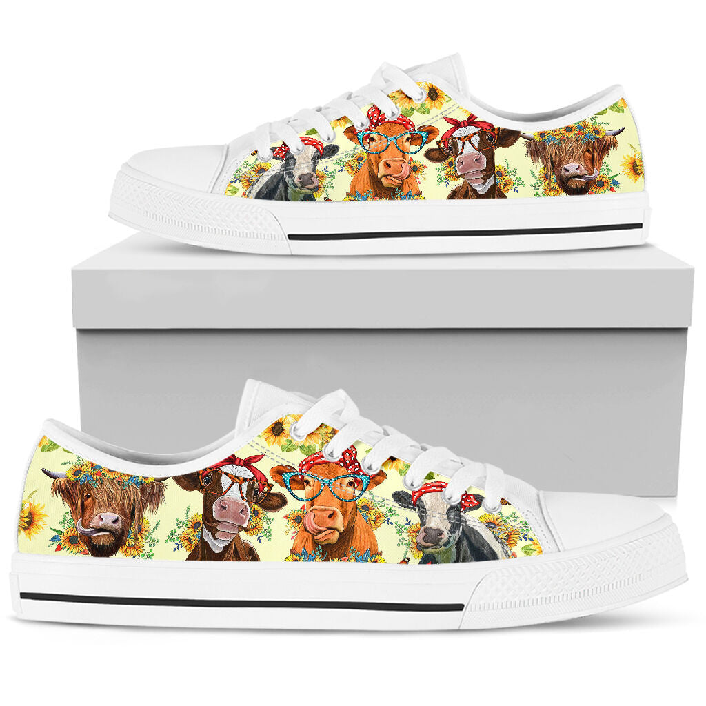 Cute Cows Low Top Shoes GINCOW59