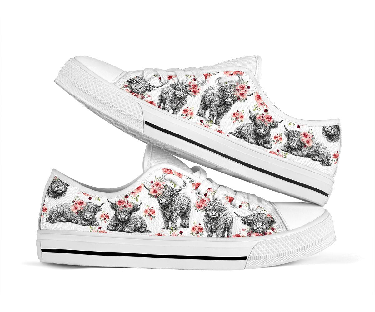 Cute Cows Low Top Shoes GINCOW63