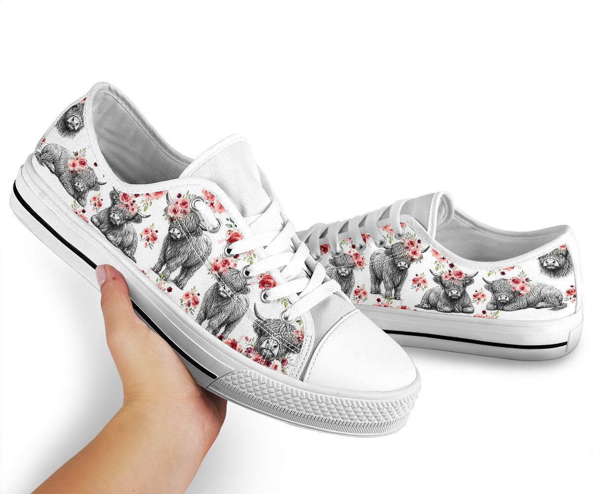 Cute Cows Low Top Shoes GINCOW63