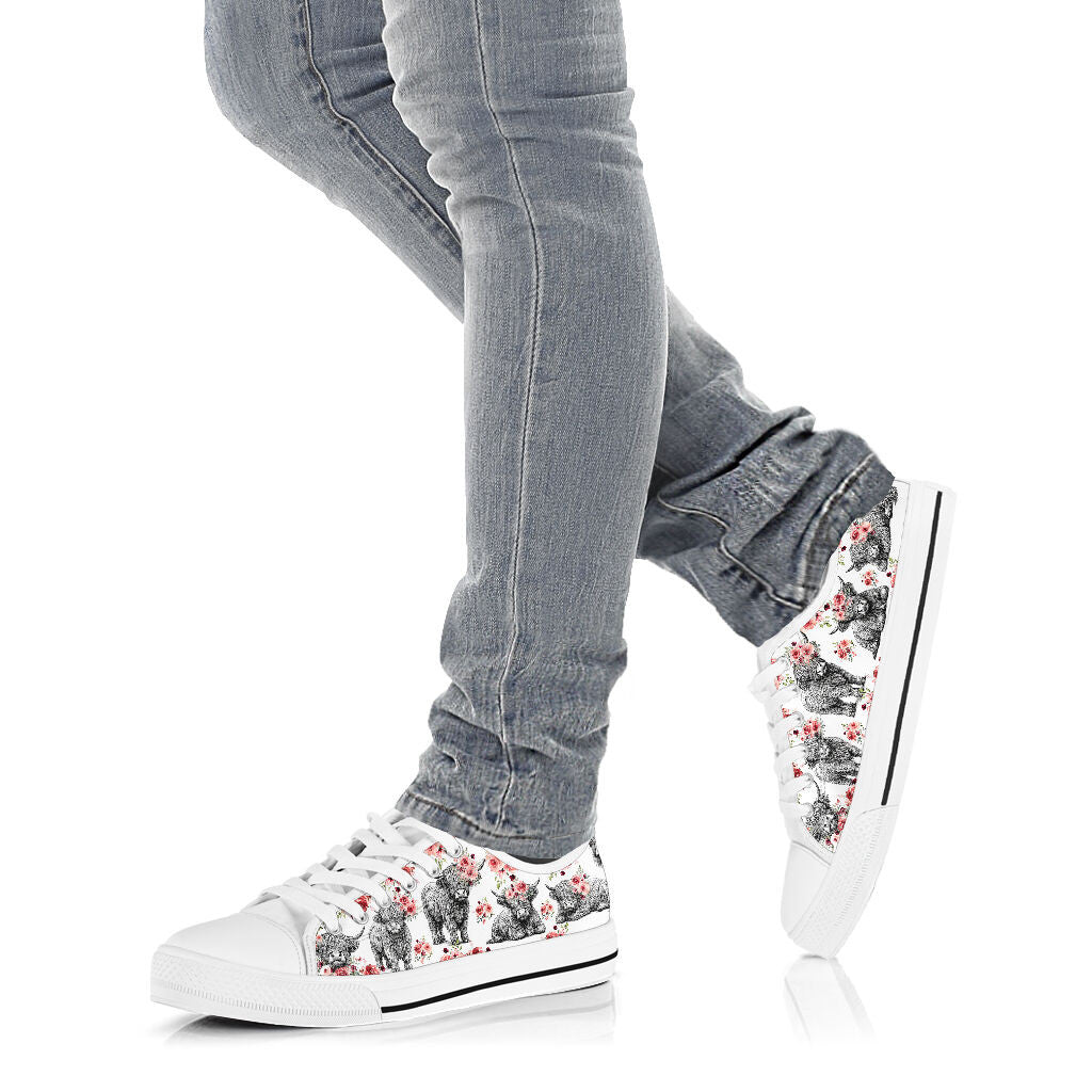 Cute Cows Low Top Shoes GINCOW63