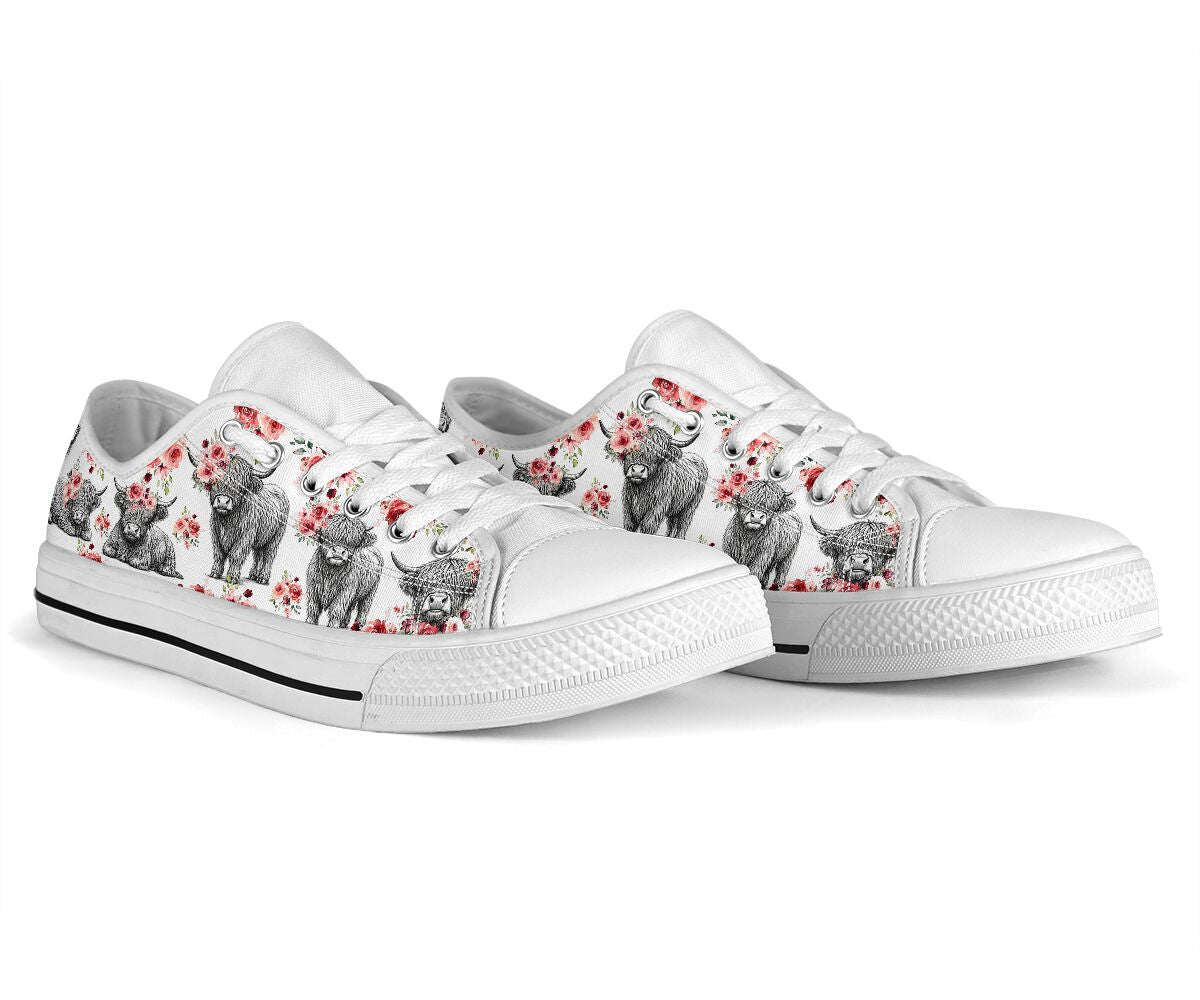 Cute Cows Low Top Shoes GINCOW63