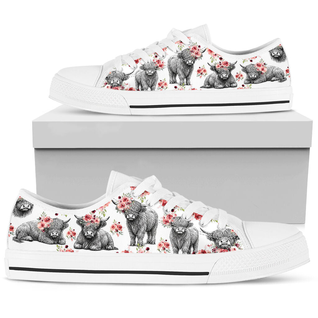 Cute Cows Low Top Shoes GINCOW63
