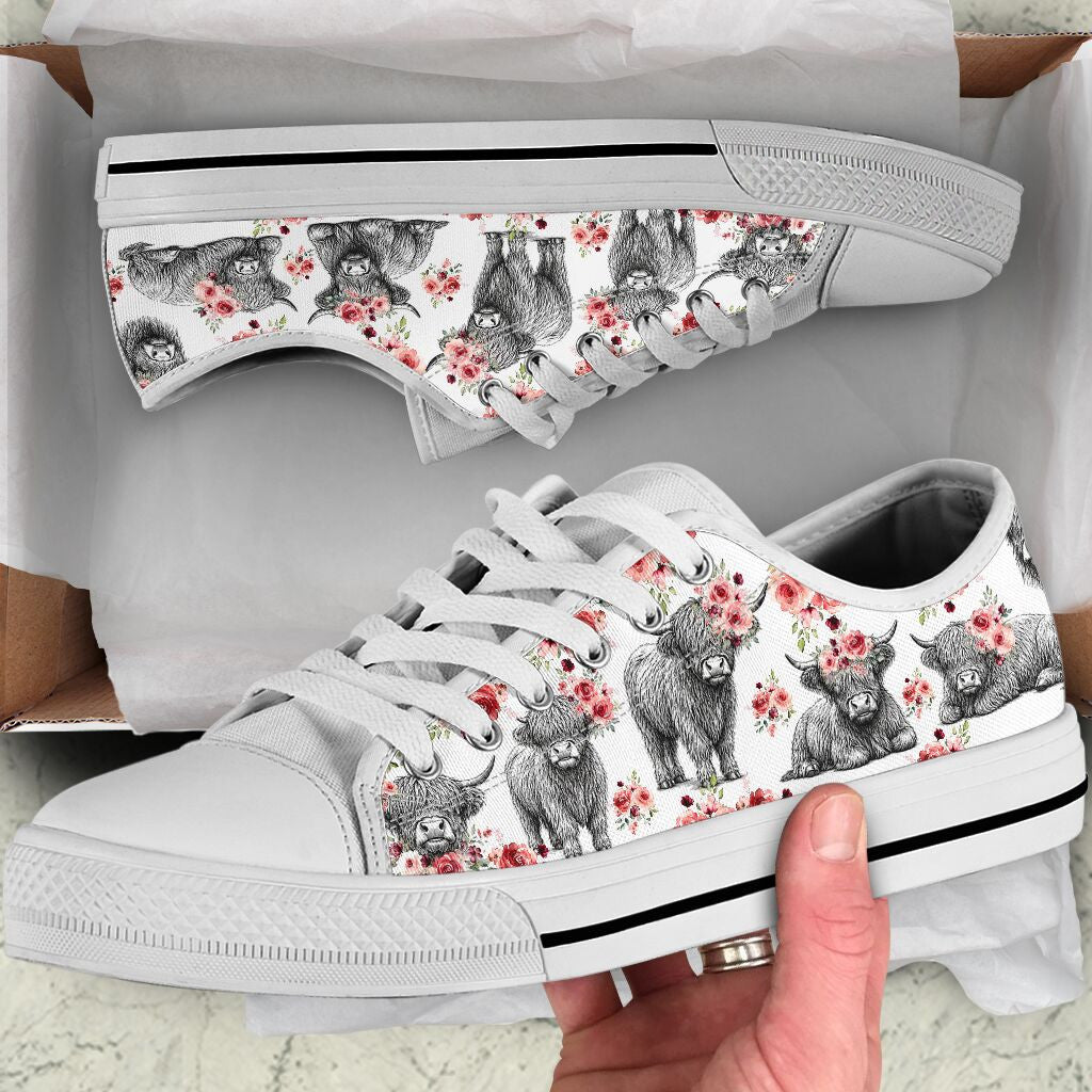 Cute Cows Low Top Shoes GINCOW63