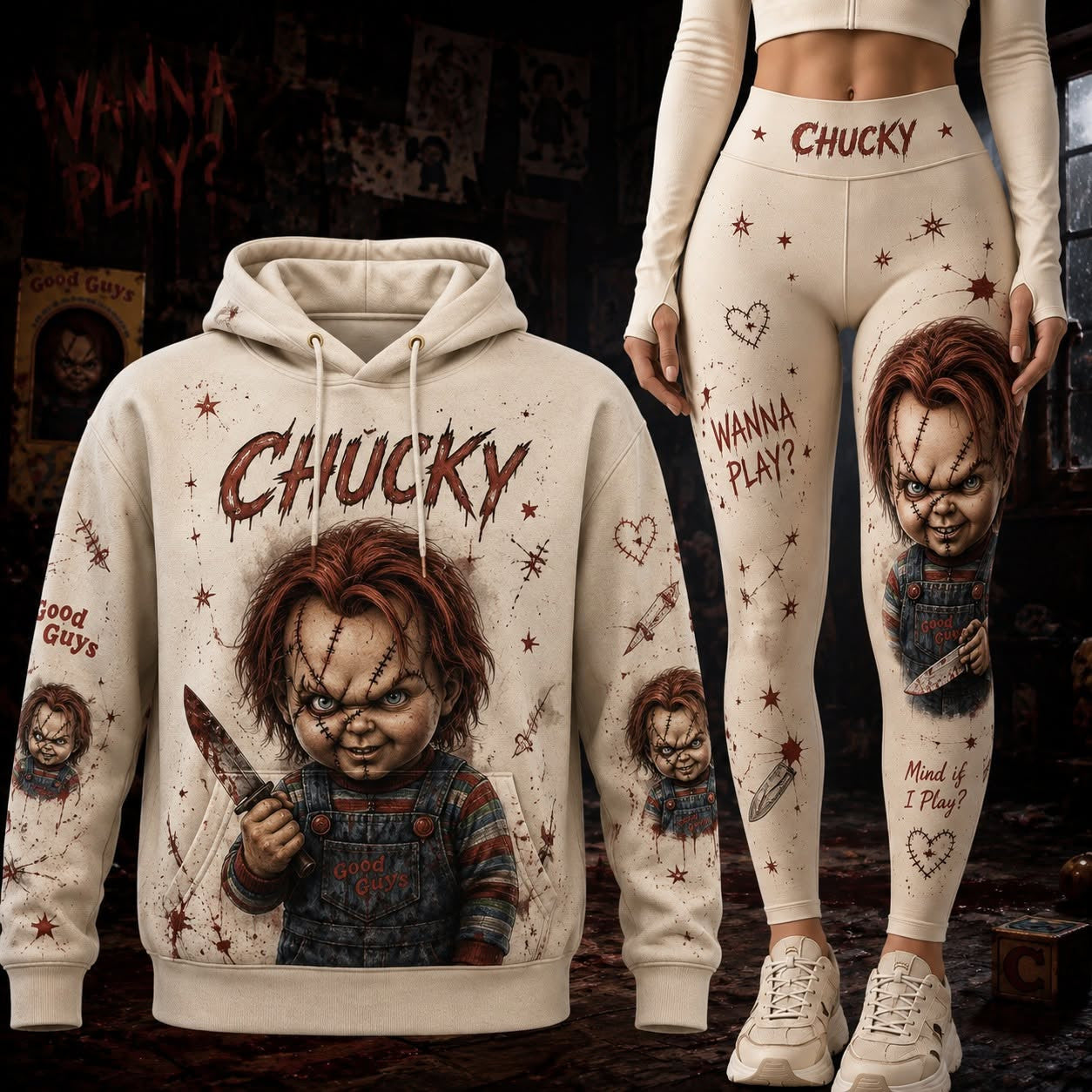 Halloween - Combo Heavy Fleece Hoodie And Leggings GINHR431