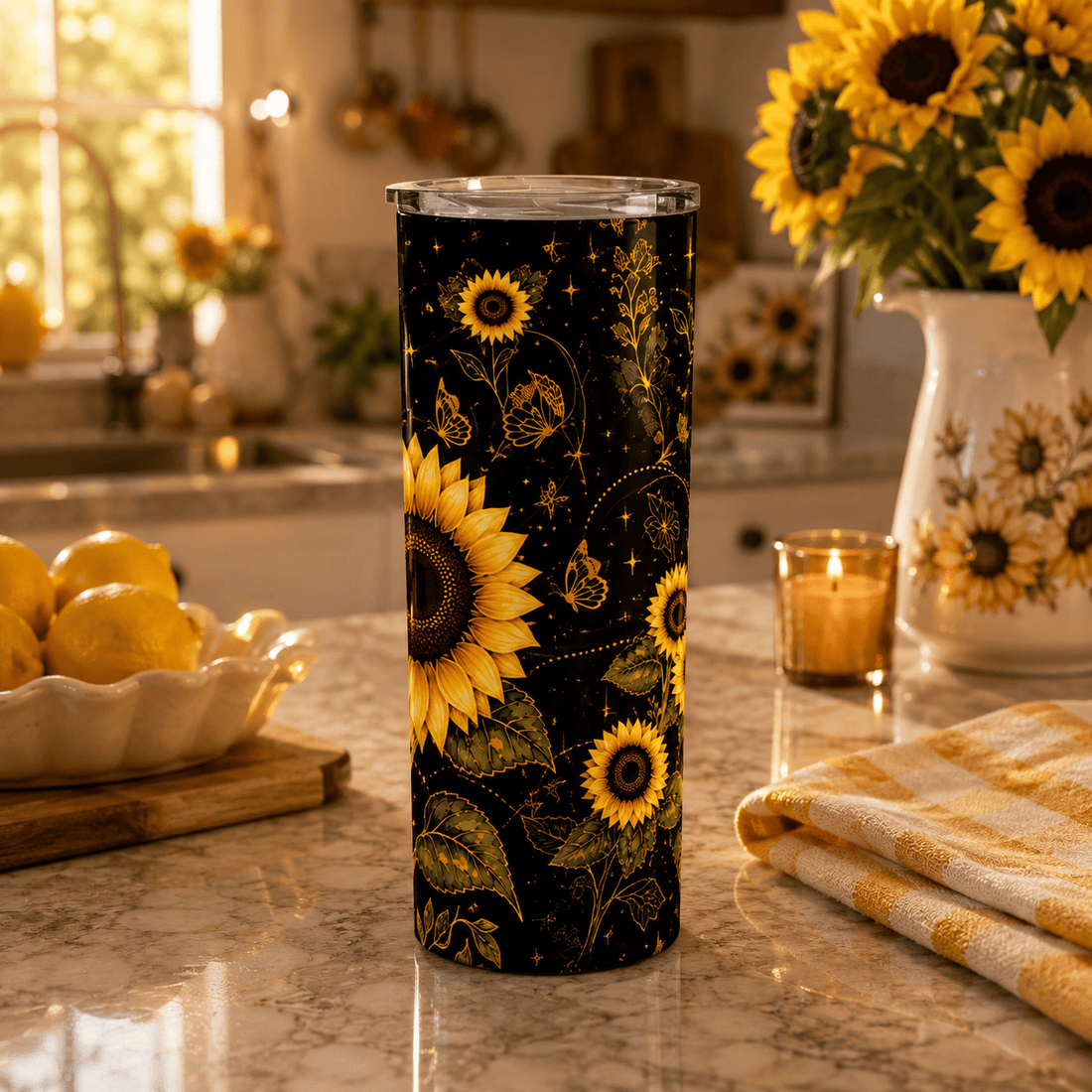 Sunflower - Tumbler 40oz/30oz/20oz GINSUN60