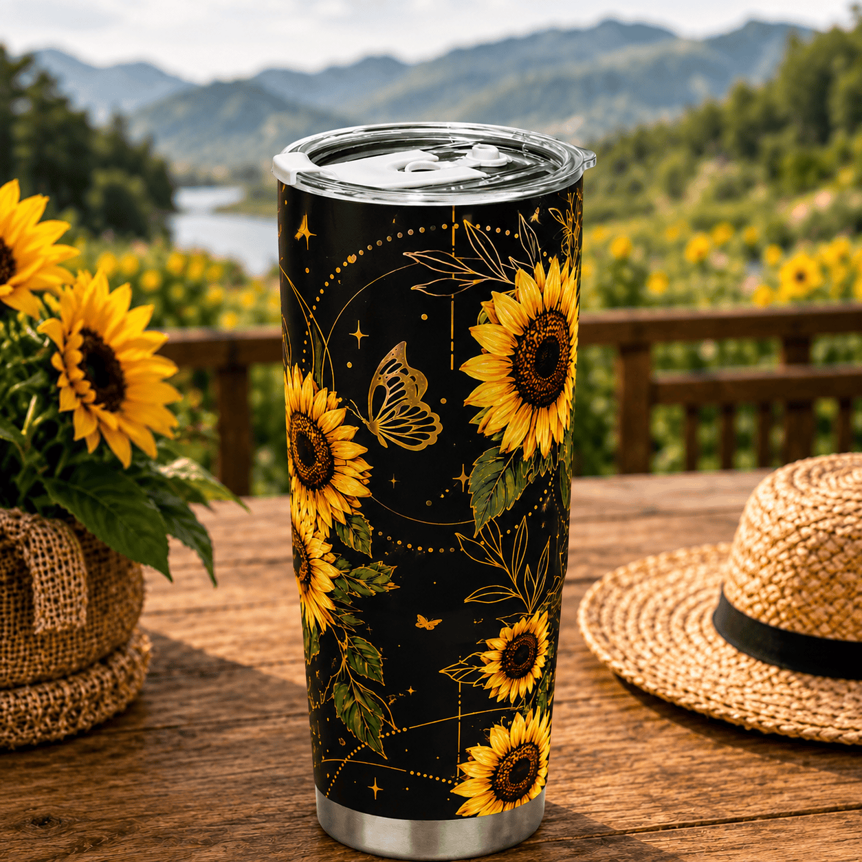 Sunflower - Tumbler 40oz/30oz/20oz GINSUN60