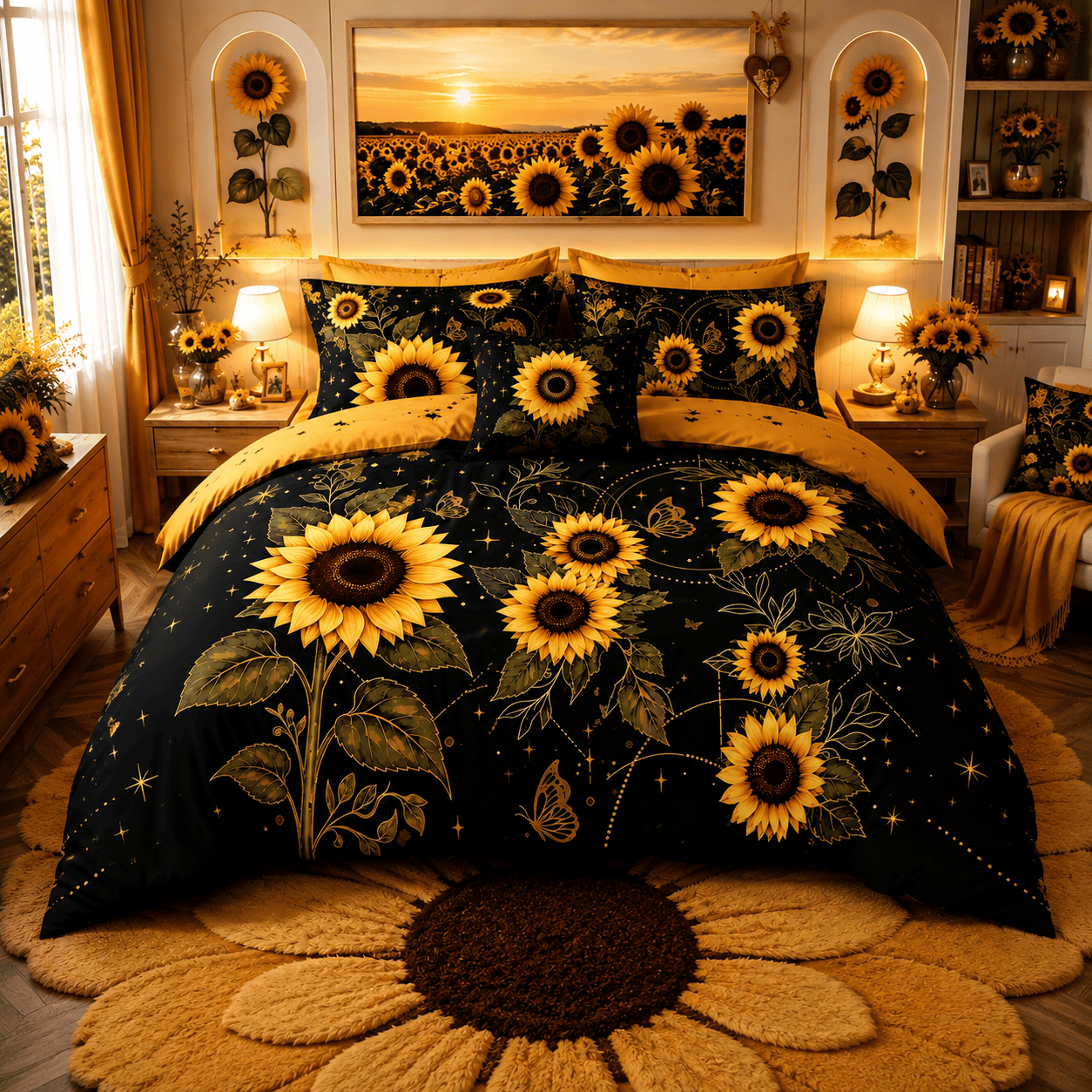 Sunflower - Quilt Bedding Set GINSUN60
