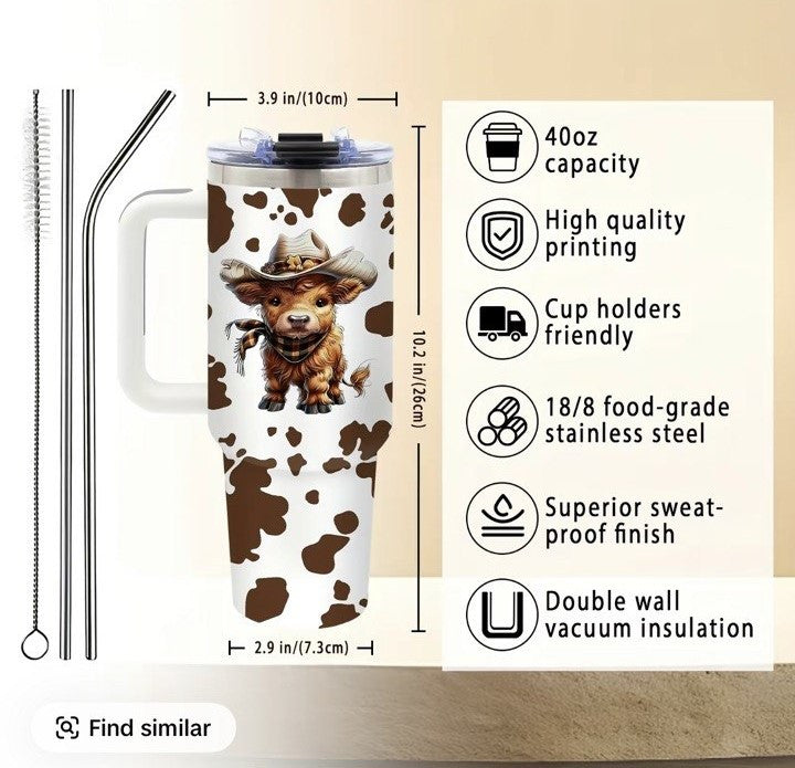 Cute Highland Cow - Tumbler 40oz GINCOW70