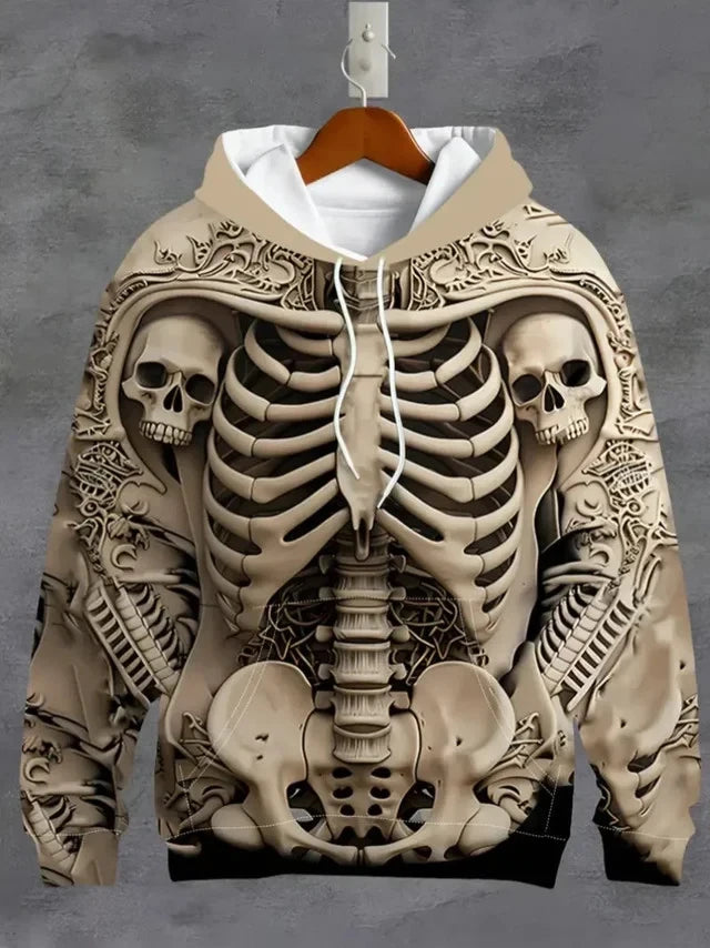 Gothic Skeleton- 3D Hoodie GINGOTHIC04