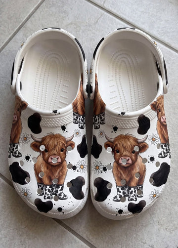 Cute Highland Coos - Adult/Kid Casual Clogs GINCOW67